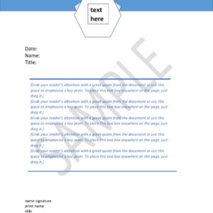 Letter Head Sample