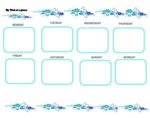 Daily Floral Planners