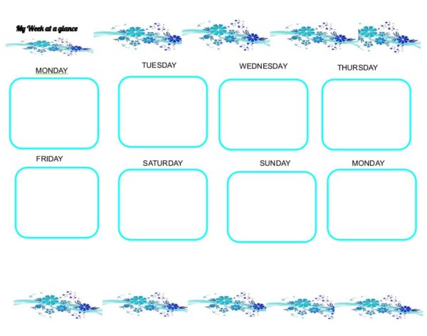 Daily Floral Planners
